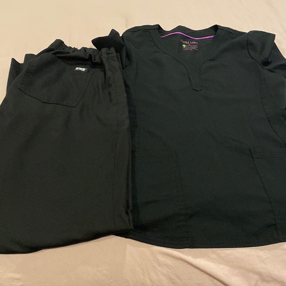 COPY - Black womens scrub set